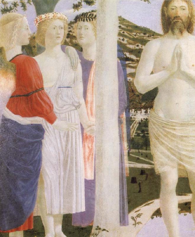 Piero della Francesca Detail of  Baptism of Christ Sweden oil painting art